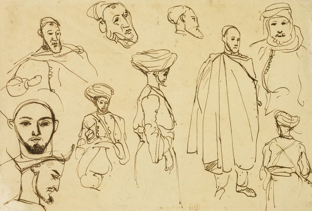 阿尔及利亚男子素描