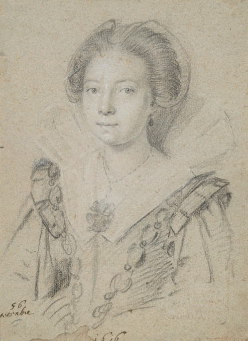 安茹家一位年轻女士的画像