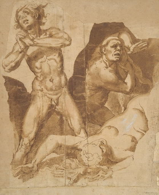 After Federico Zuccaro - Sketch for Last Judgement