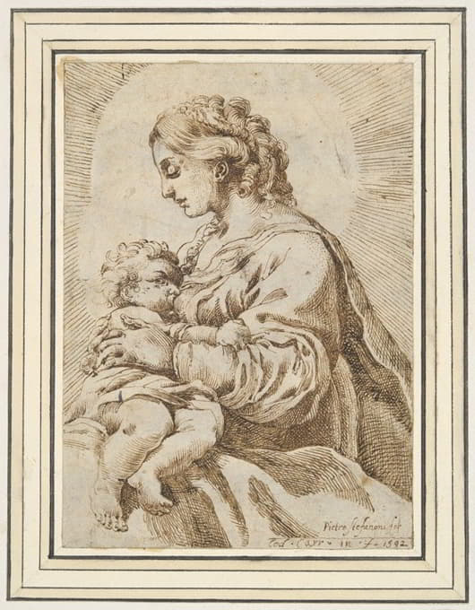 After Lodovico Carracci - Virgin and Child