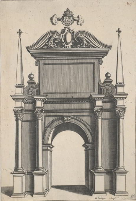 科林斯柱式拱门的建筑设计