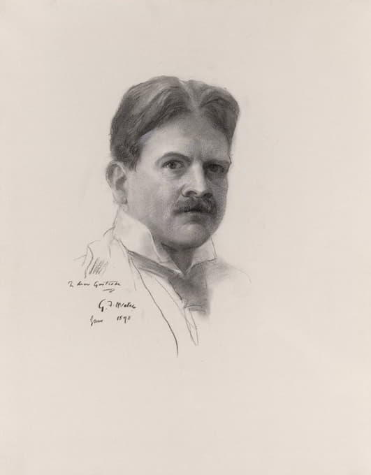 George Frederic Watts - Portrait of Edwin Austin Abbey
