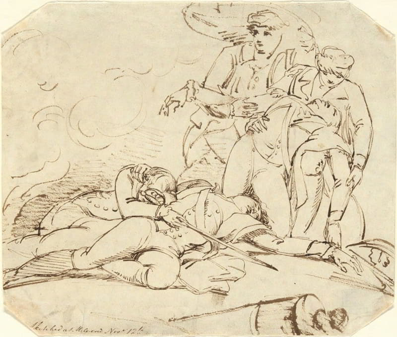 John Trumbull - Death of General Montgomery in the Attack on Quebec, 31 December 1775