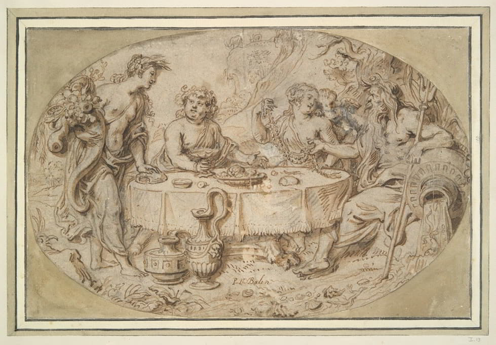 Peiter van Balen - Banquet of Ceres, Bacchus, Venus, and Neptune