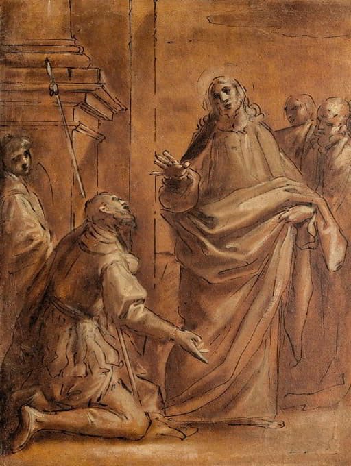 Giacomo Cavedone - Christ et le centurion