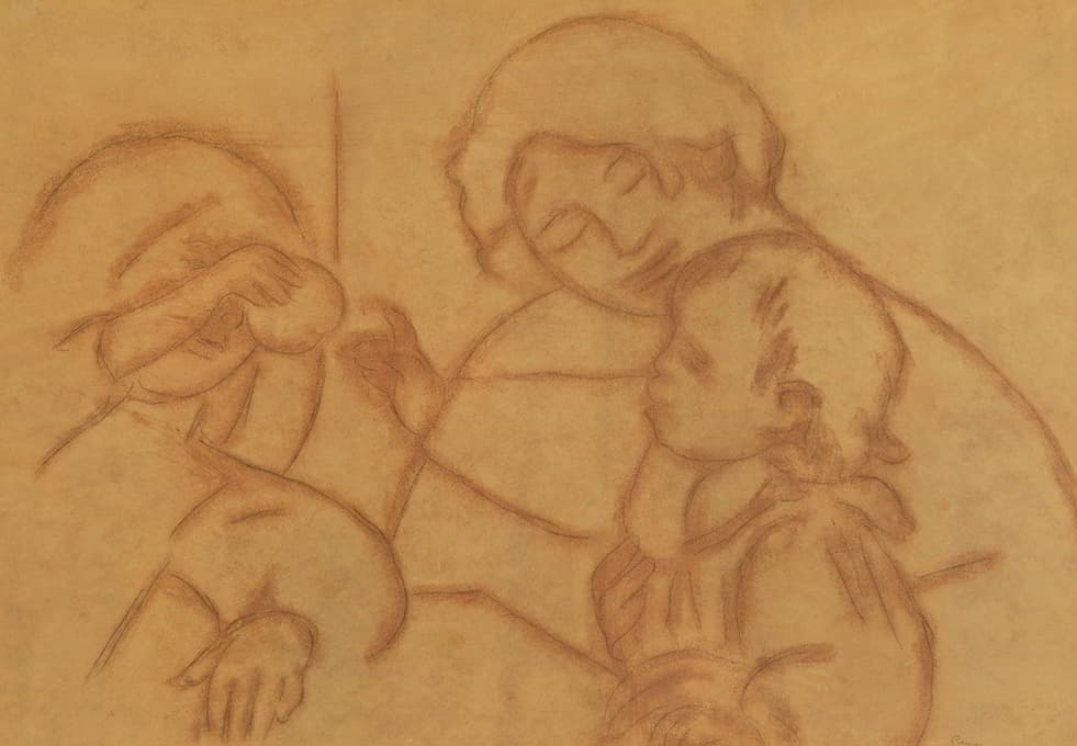 Pierre-Auguste Renoir - Gabrielle, Jean et une petite fille