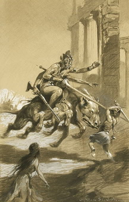 James Allen St. John - Thuvia, Maid of Mars illustration