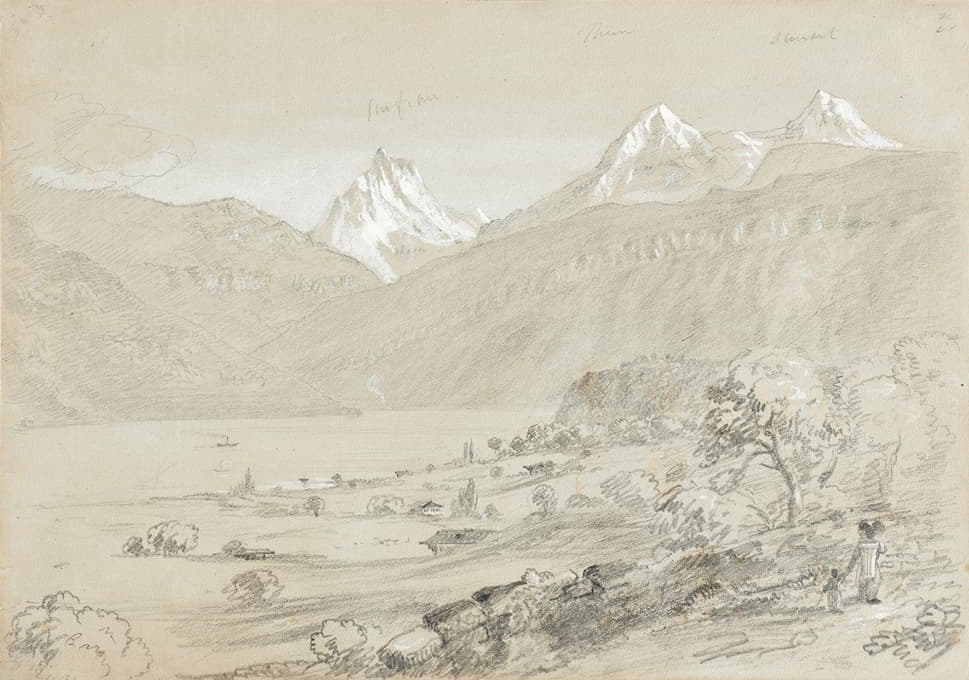 Thomas Cole - Landscape with Jungfrau