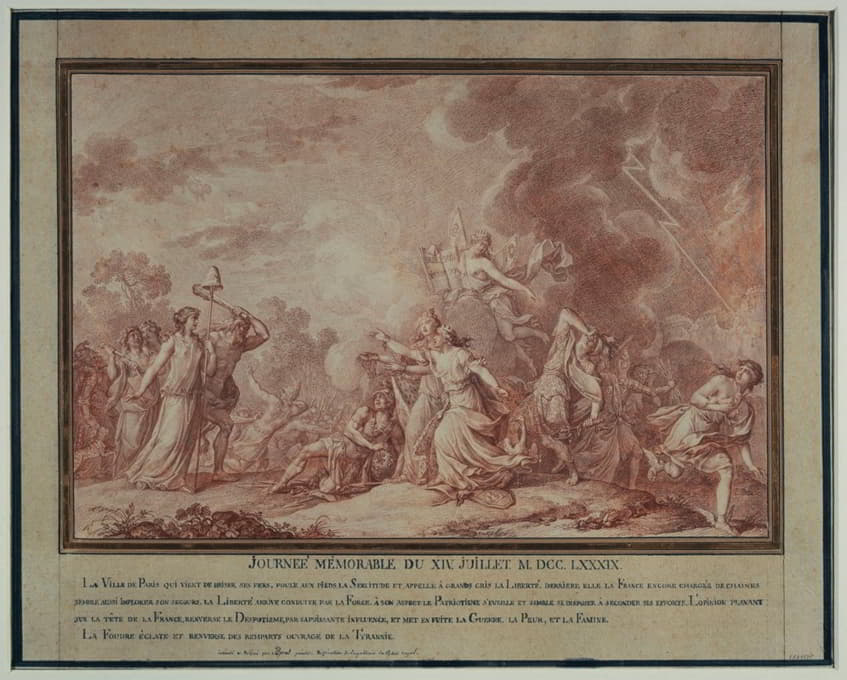 Antoine Borel - Composition allégorique relative au 14 juillet 1789