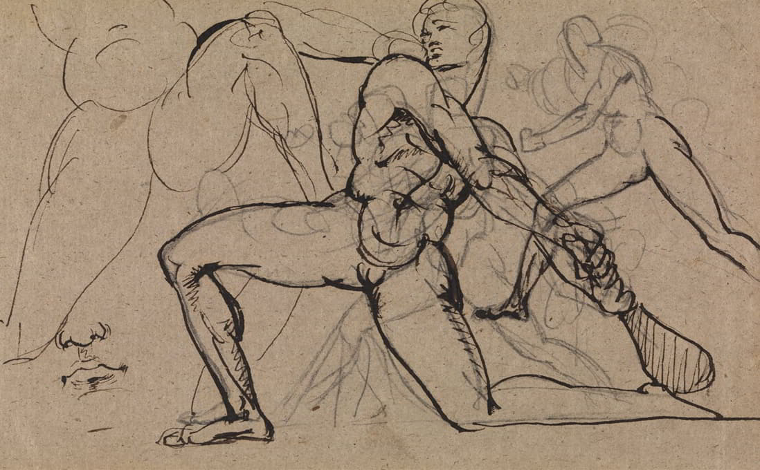 Benjamin Robert Haydon - Study of a Male Nude..