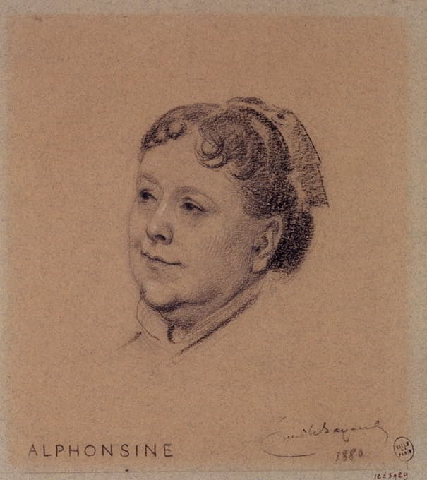皇宫女演员阿尔方辛的肖像。