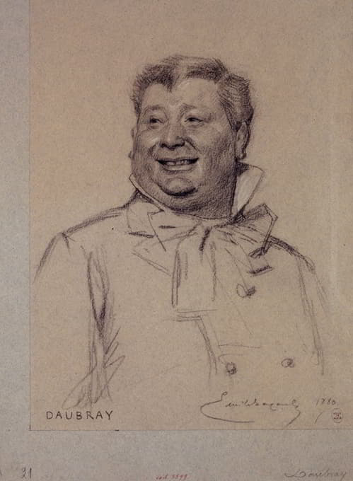 Émile-Antoine Bayard - Portrait de Daubray, acteur du Palais Royal