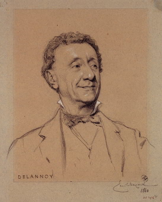 皇宫演员德兰诺的肖像。