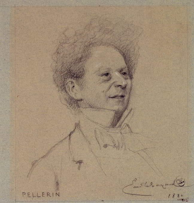 Émile-Antoine Bayard - Portrait de Pellerin, acteur du Palais Royal.