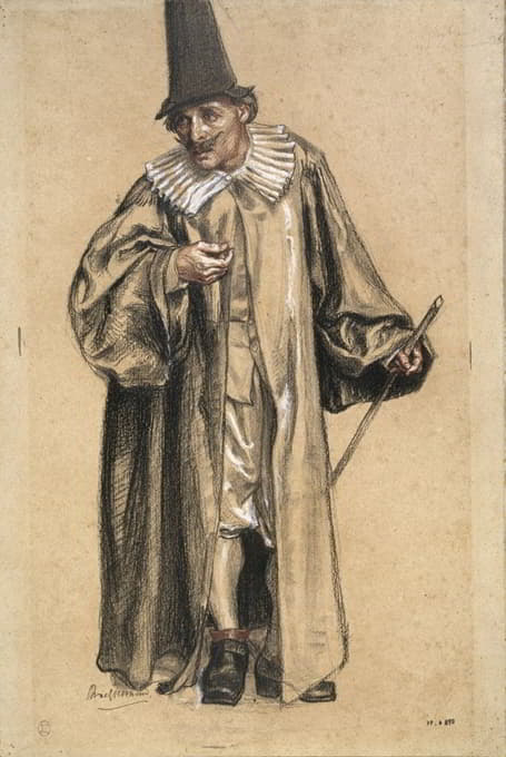 Félix Bracquemond - Sganarelle, étude pour Don Juan