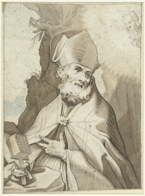 Gerard ter Borch - De Heilige Severus, after Abraham Bloemaert