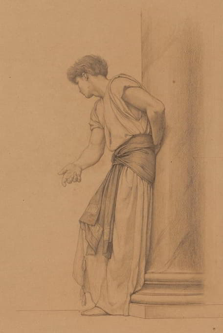 Gustave Boulanger - Jeune homme debout