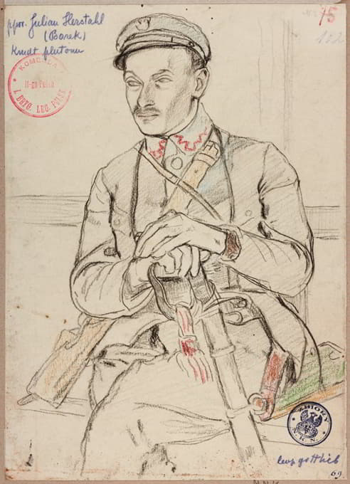Leopold Gottlieb - Julian Herschthal, ps. Borek, podporucznik piechoty Legionów Polskich