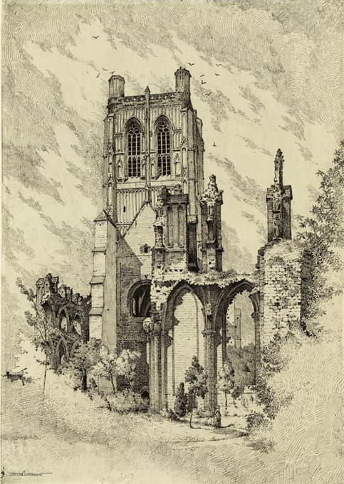 Louis Bonnier - Ruines d’église