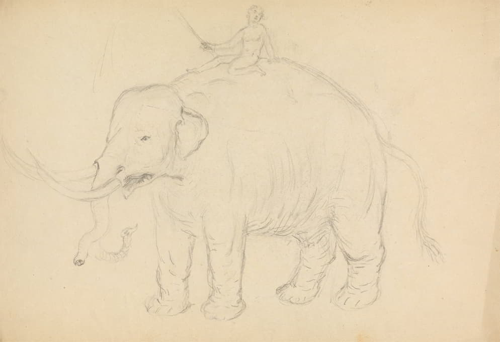 James Sowerby - Elephant with Rider