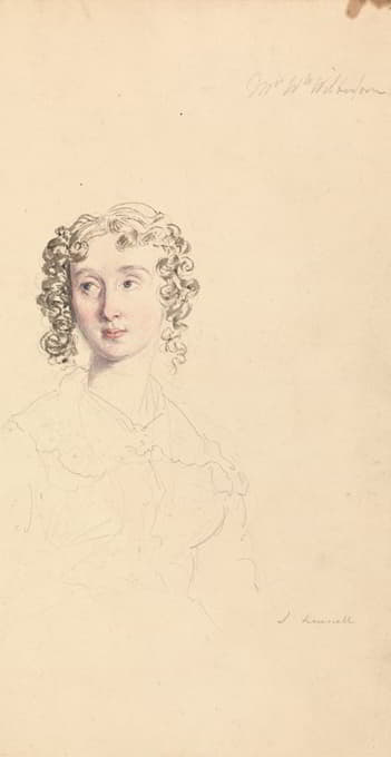 John Linnell - Study of Mrs. William Wilberforce