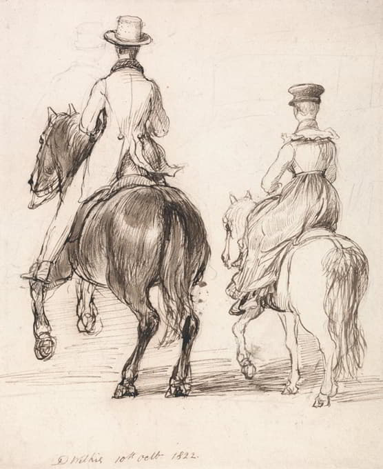 Sir David Wilkie - Two Riders Seen from Behind