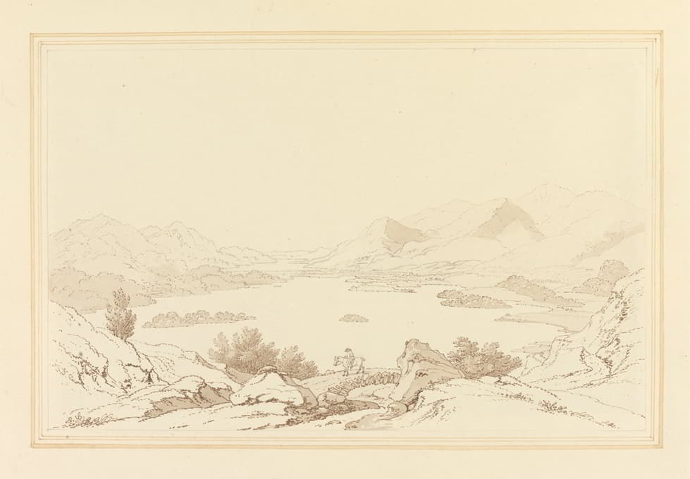 Joseph Farington - General View of Lake of Derwent Water
