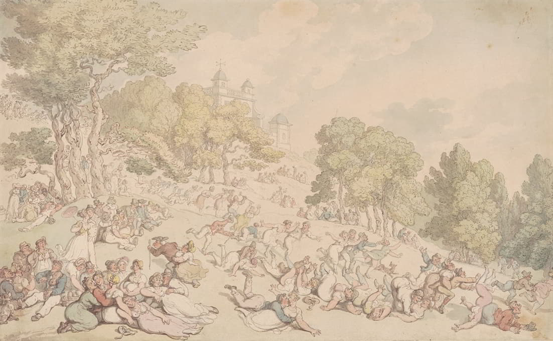 Thomas Rowlandson - Easter Monday at Greenwich