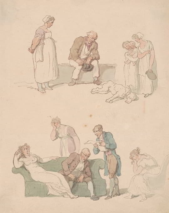 Thomas Rowlandson - Illustrations to a book