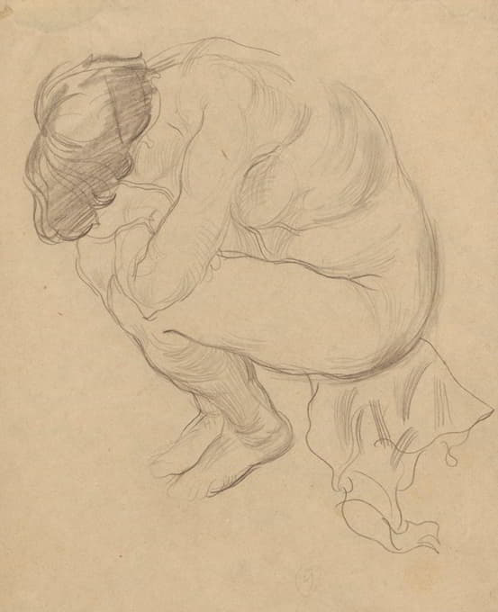 Zygmunt Waliszewski - Study of a female nude