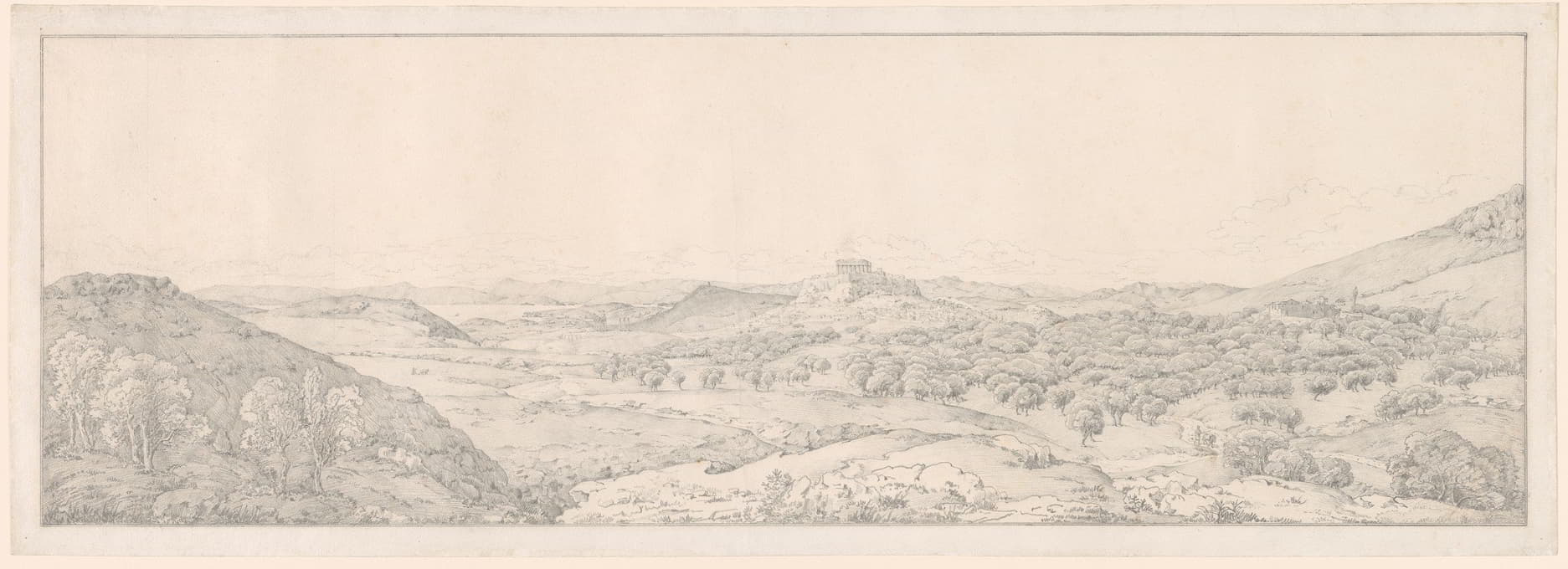 Joseph Thürmer - Panorama toward Athens from the Garden of Aphrodite
