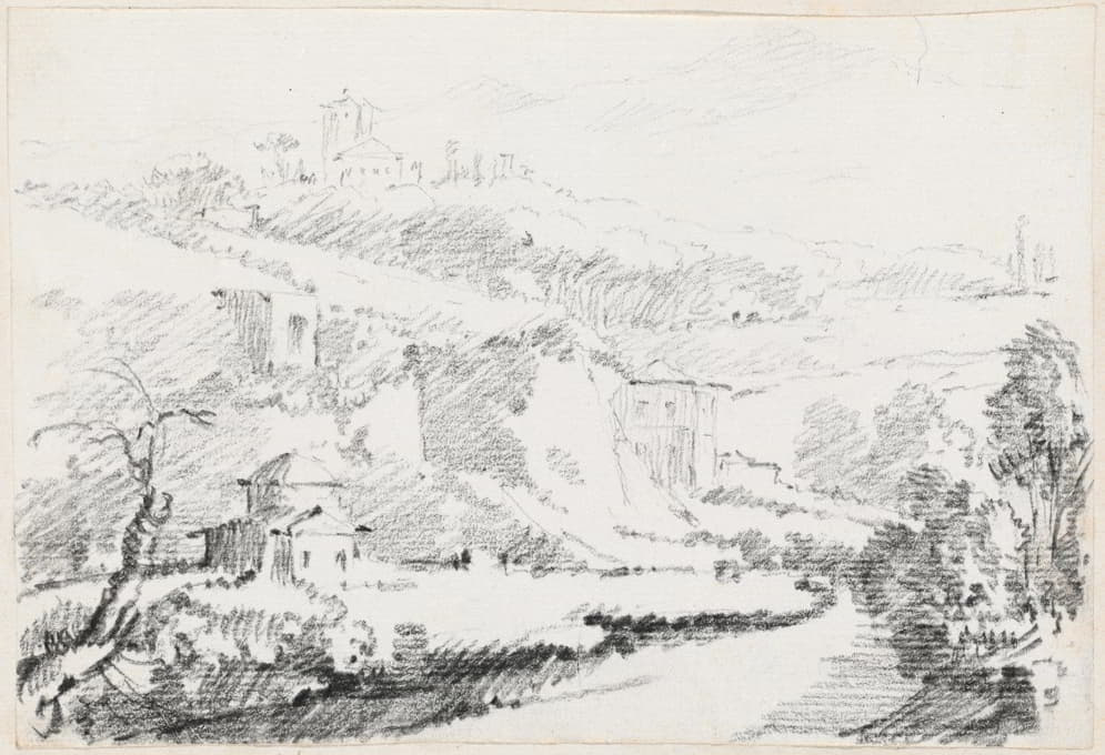 Joseph-Marie Vien - Landscape in the Alban Hills