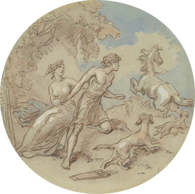 Hablot Knight Browne - Designs for a series of plates illustrating Venus and Adonis pl5