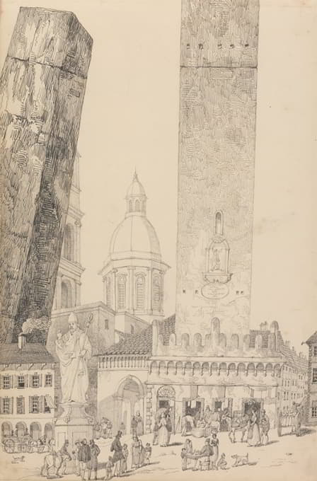 斜塔，圣弗朗西斯雕像，博洛尼亚