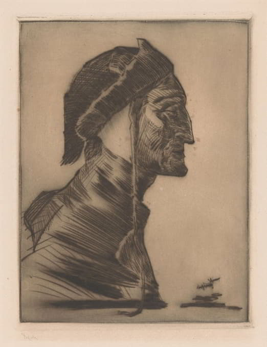 Willem van Konijnenburg - Portret van Dante Alighieri