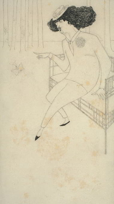 Aubrey Vincent Beardsley - Caricature of J.M. Whistler
