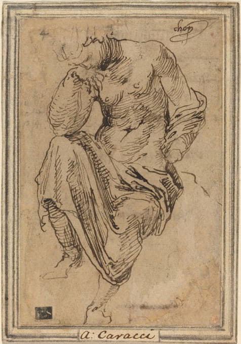 Baldassare Peruzzi - Seated Female Figure after the Antique