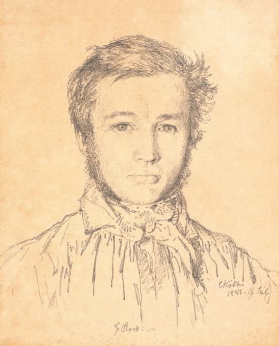 Christen Købke - Portrait of Jørgen Roed