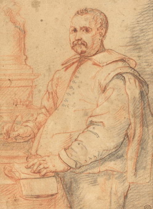 Flemish 17th Century - A Scholar Writing