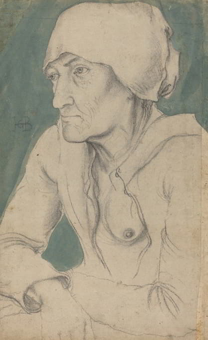 Hans Baldung - Half-Figure of an Old Woman with a Cap