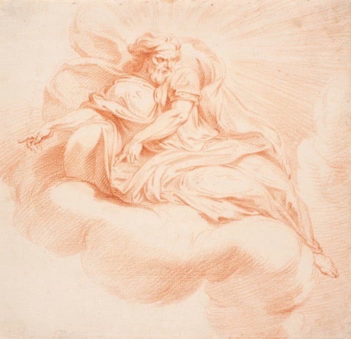 Hendrik Krock - Gudfader svævende på en sky