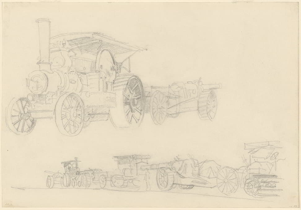 John Singer Sargent - Gun Carriages, France