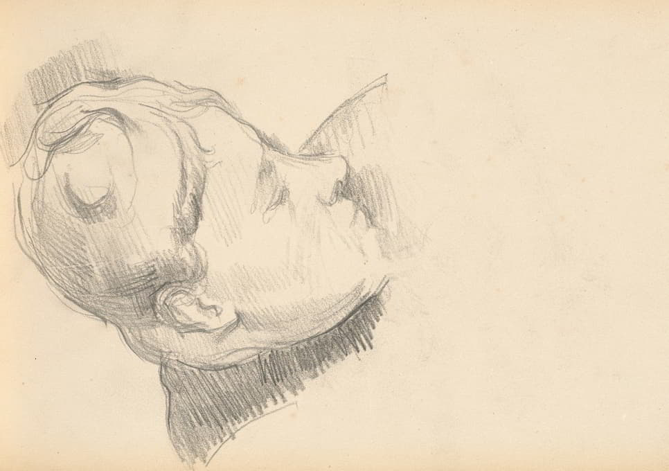 Paul Cézanne - Madame Cézanne with her Head Lowered