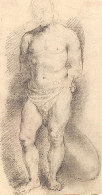 Willem Panneels - Front view of a male figure