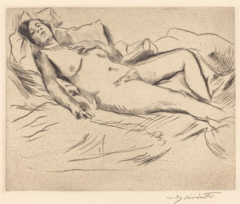 Lovis Corinth - Sleeping Woman (Schlafende)