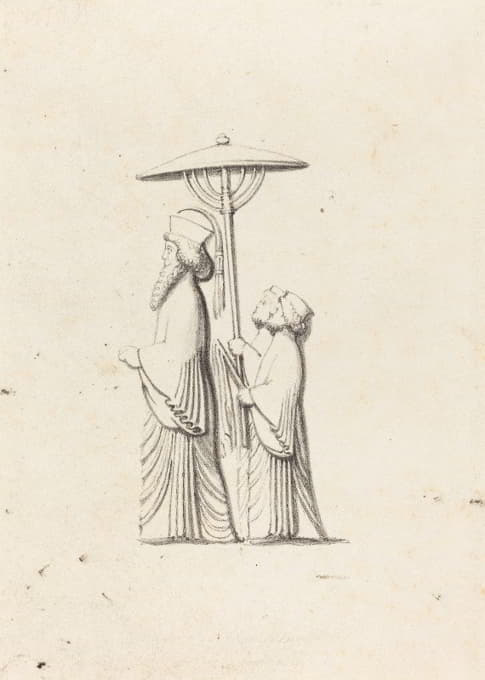 《勒布鲁恩游记》中的《珀尔塞波利斯雕塑》，1829年出版
