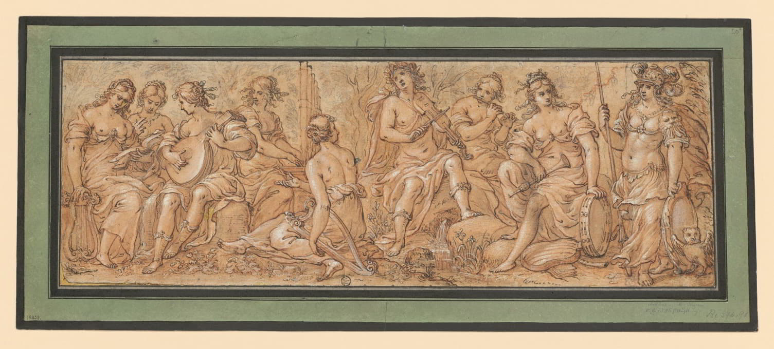 Matthias Strasser - Frieze with Apollo, Minerva and Muses