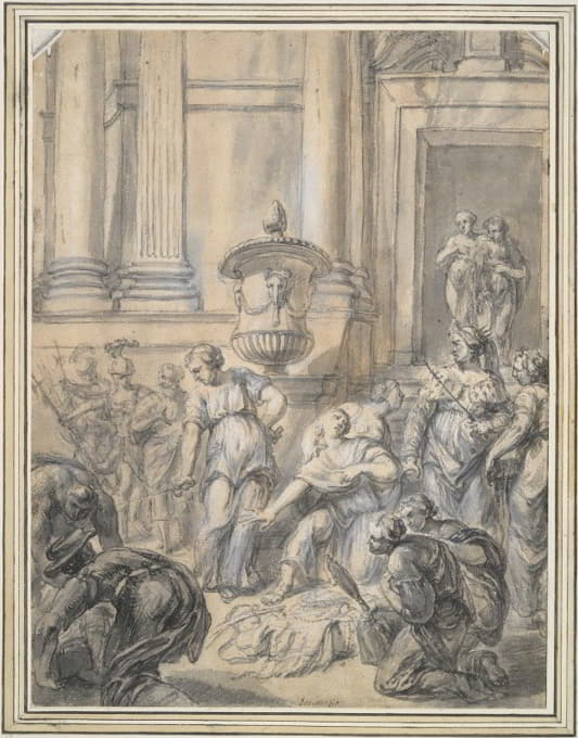 奥德修斯在利科梅德斯宫廷发现阿喀琉斯