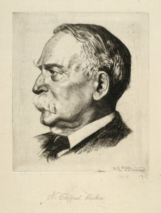 Newton A. Wells - Portrait of N. Clifford Ricker