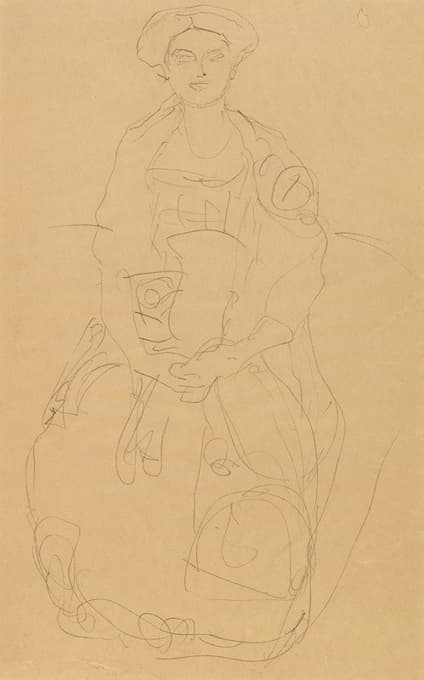 Gustav Klimt - Portrait of Eugenia (Mäda) Primavesi